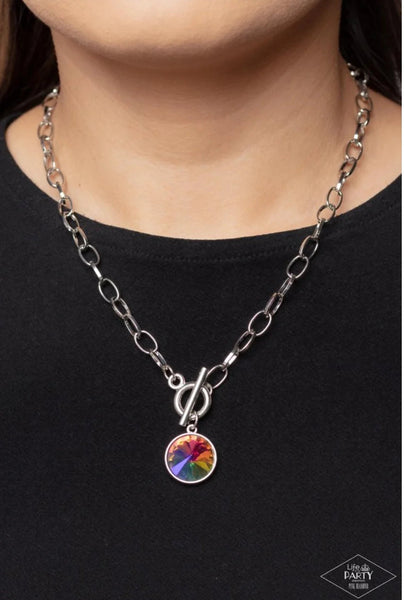 Paparazzi-"SHE SPARKLES ON"-MULTI Necklace