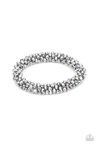 Paparazzi-Wake Up and Sparkle - Silver Bracelet