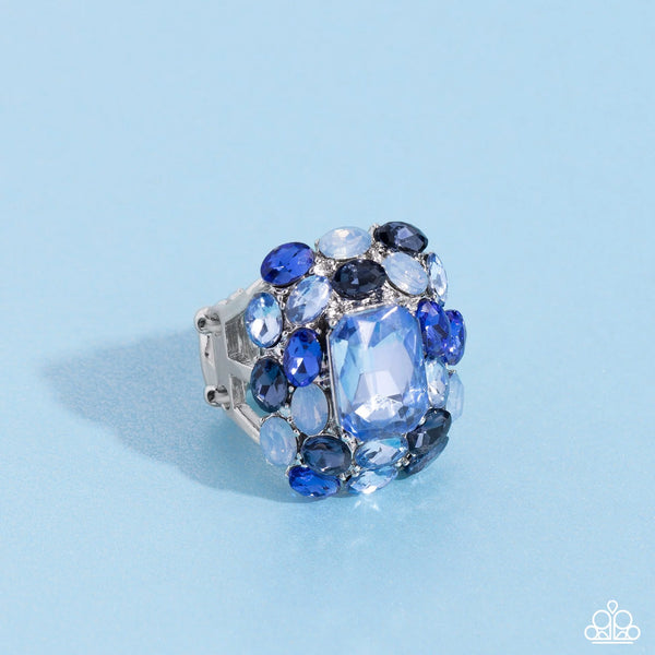 Paparazzi-Perfectly Park Avenue - Blue Ring