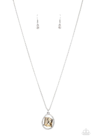 Paparazzi-Undiluted Dazzle - Brown Necklace