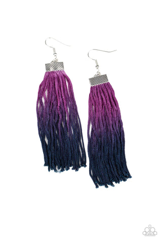Paparazzi-Dual Immersion - Purple Earring