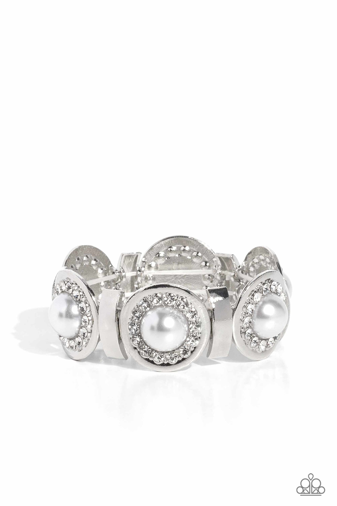Paparazzi-Summer Serenade - White Bracelet