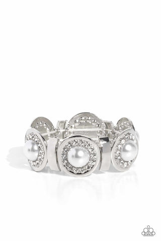 Paparazzi-Summer Serenade - White Bracelet