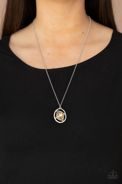 Paparazzi-Undiluted Dazzle - Brown Necklace