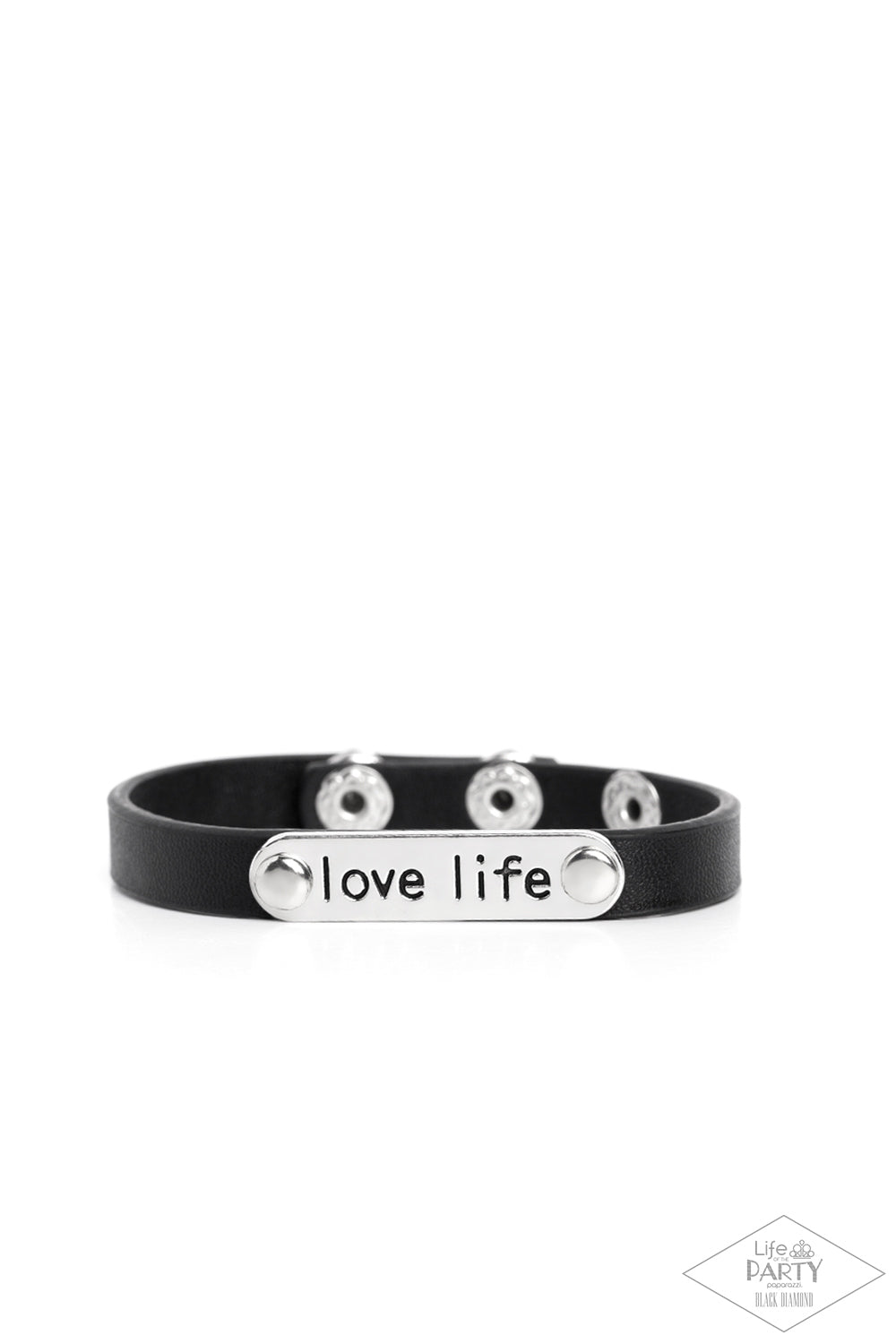 Paparazzi-Love Life - Black Bracelet