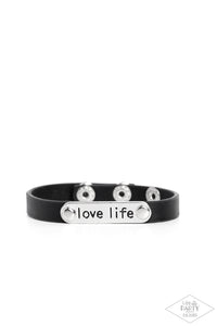 Paparazzi-Love Life - Black Bracelet