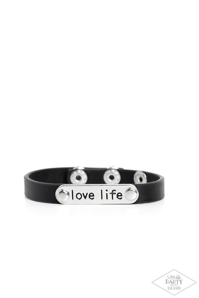 Paparazzi-Love Life - Black Bracelet