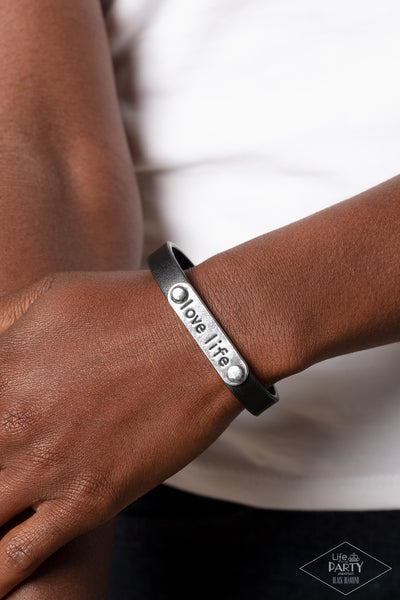 Paparazzi-Love Life - Black Bracelet