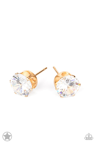 Paparazzi-Just In TIMELESS - Gold Stud Earrings