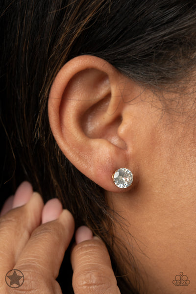 Paparazzi-Just In TIMELESS - Gold Stud Earrings