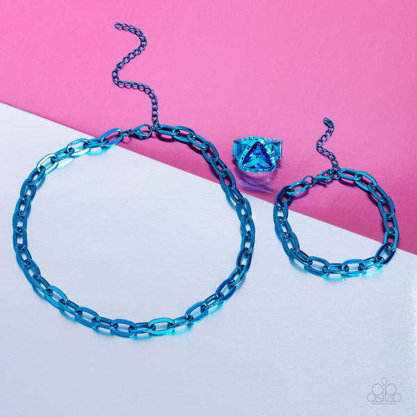 Paparazzi-Energetic Encore - Blue Bracelet