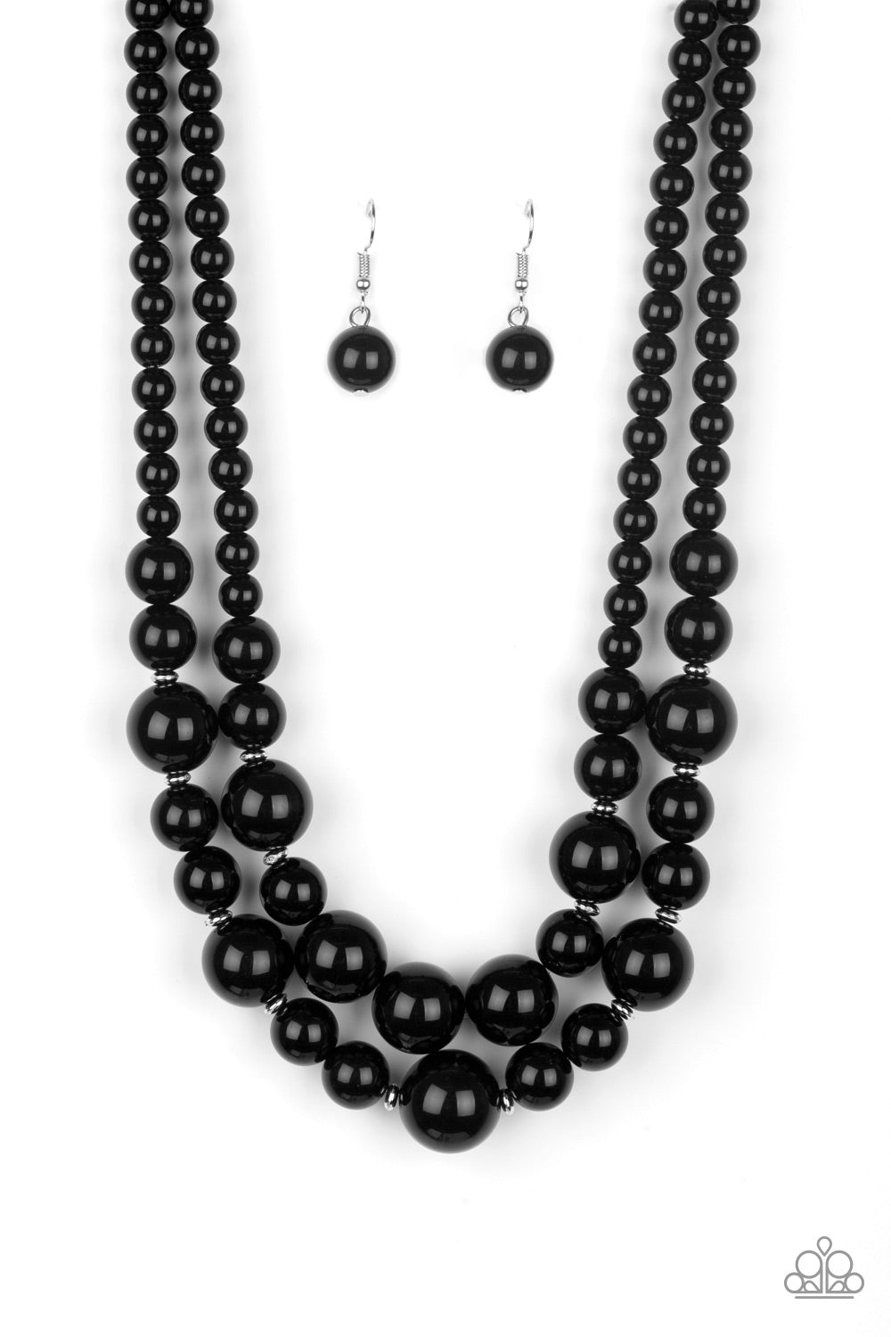 Paparazzi-The More The Modest - Black Necklace