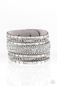 Rhinestone Rumble - Silver-Paparazzi