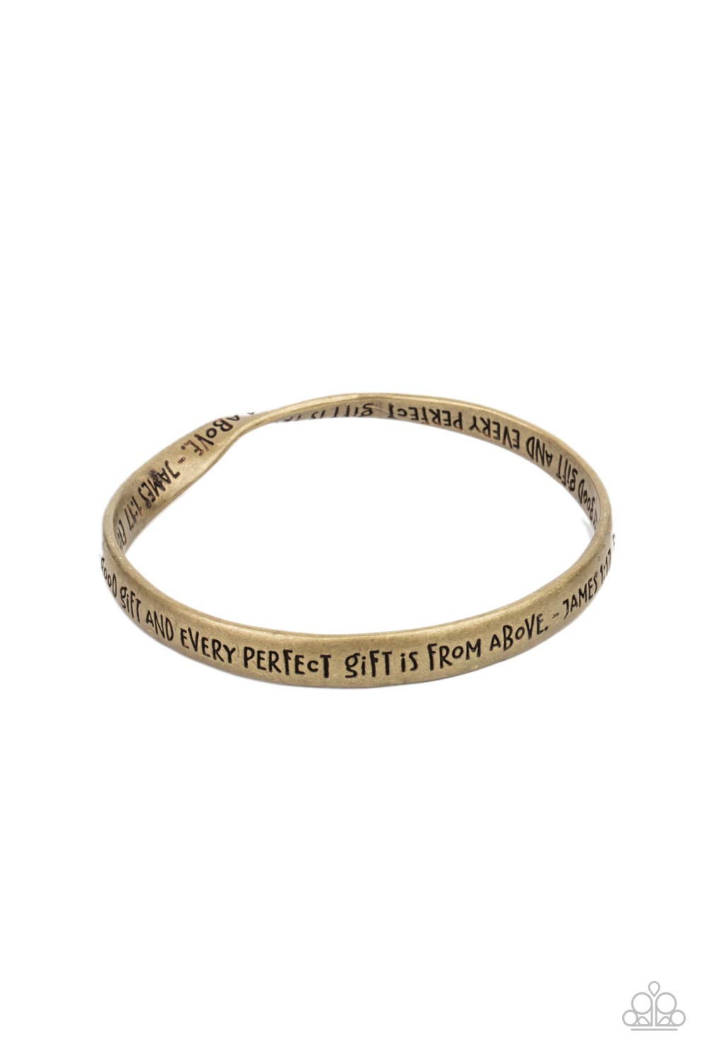 Perfect Present - Brass Inspirational Bracelet