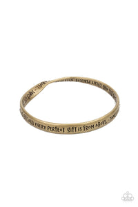 Perfect Present - Brass Inspirational Bracelet