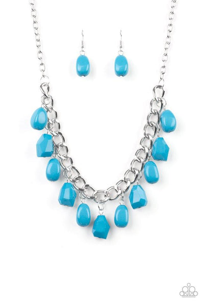 Take The COLOR Wheel Blue Necklace