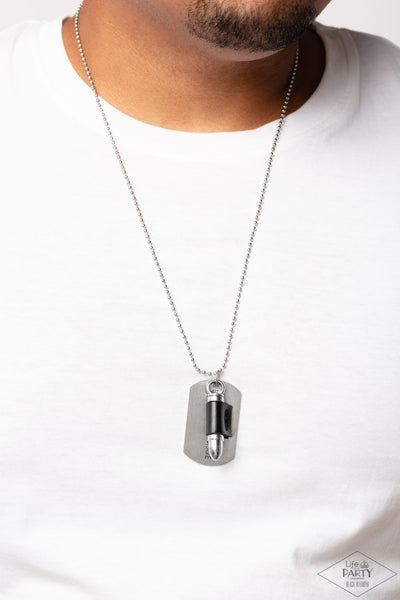Paparazzi-Proud Patriot - Black Necklace