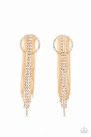 Dazzle by Default Gold Post Earring