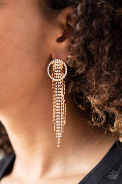 Dazzle by Default Gold Post Earring