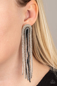 Let There BEAD Light Black Post Earring