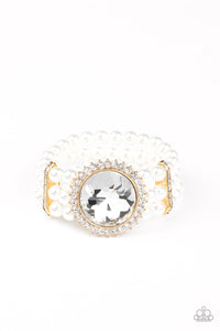 Speechless Sparkle - Gold-Paparazzi