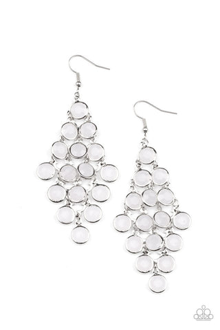 With All DEW Respect White Earring