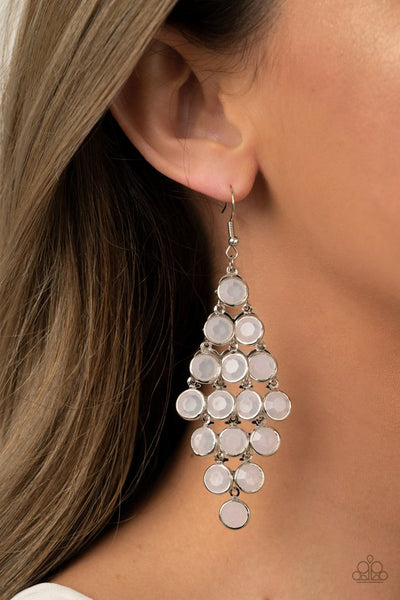 With All DEW Respect White Earring
