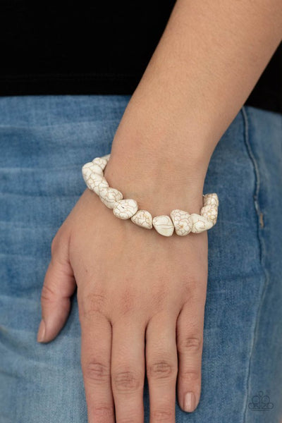 Prehistoric Paradise White Bracelet