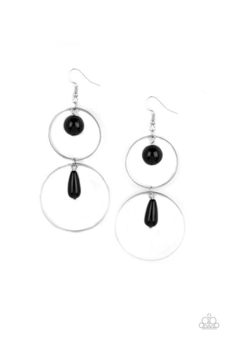 Cultured in Couture Black Earring