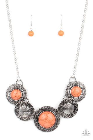 Canyon Cottage Orange Necklace