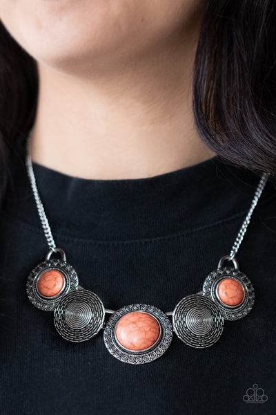 Canyon Cottage Orange Necklace