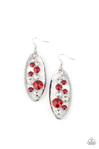 Rock Candy Bubbly Red Earring