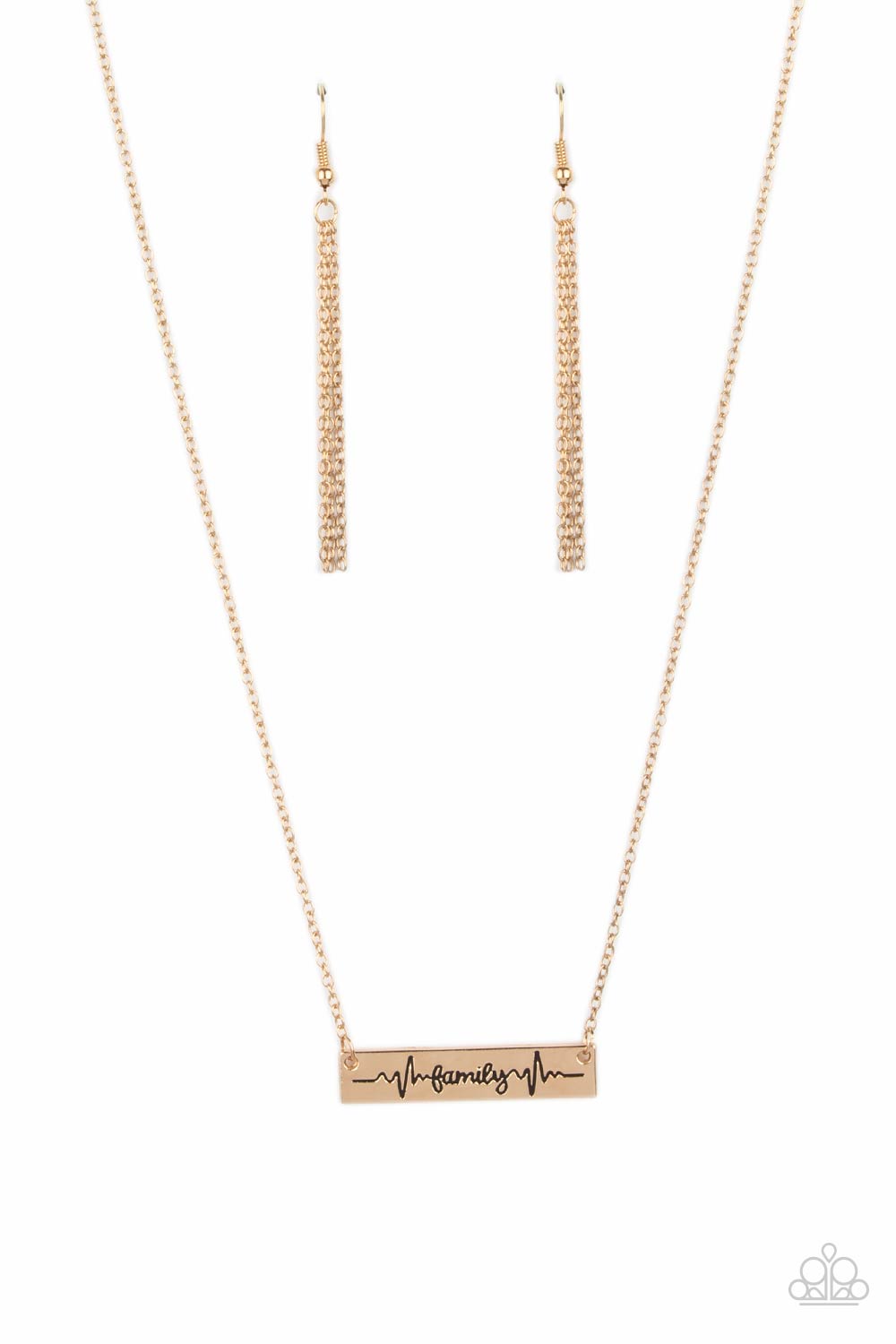 Paparazzi-Living The Mom Life - Gold Necklace