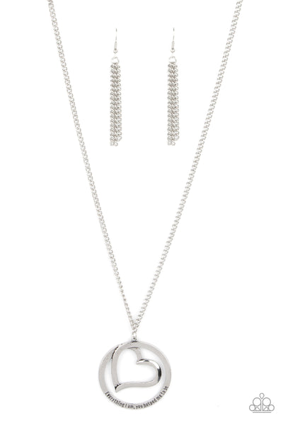 Paparazzi-Positively Perfect - Silver Necklace