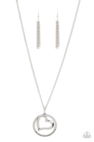 Paparazzi-Positively Perfect - Silver Necklace