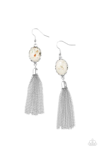 Oceanic Opalescence White Earring