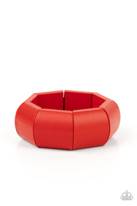 Paparazzi-Coconut Cove - Red Bracelet
