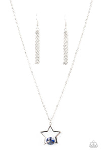 Paparazzi-Starry Fireworks - Blue Necklace