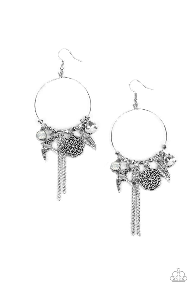 TWEET Dreams White Earring