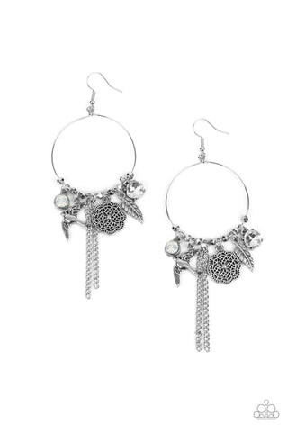 TWEET Dreams White Earring