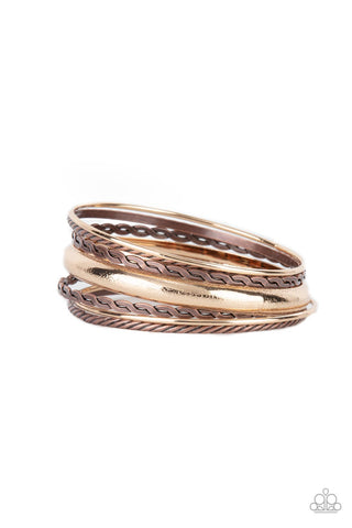 Paparazzi-Trophy Texture - Multi Bracelet