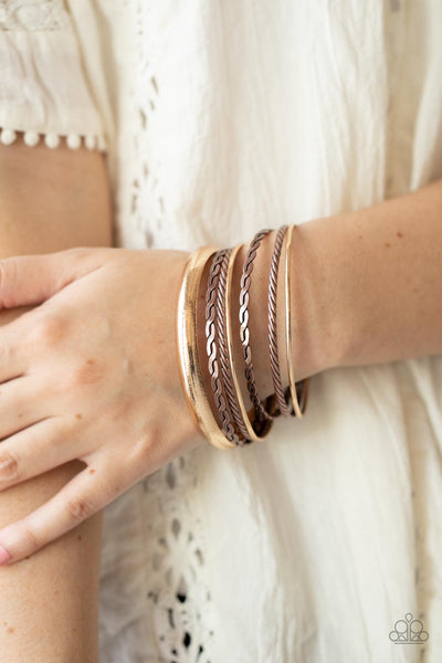 Paparazzi-Trophy Texture - Multi Bracelet