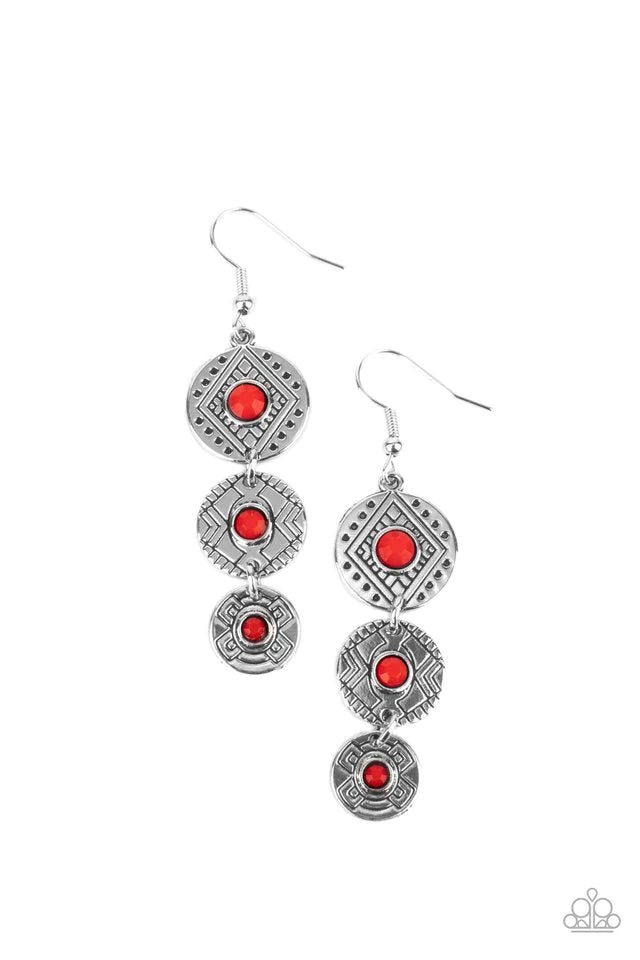 Totem Temptress Red Earring