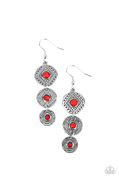 Totem Temptress Red Earring