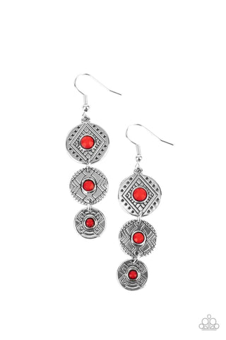 Totem Temptress Red Earring