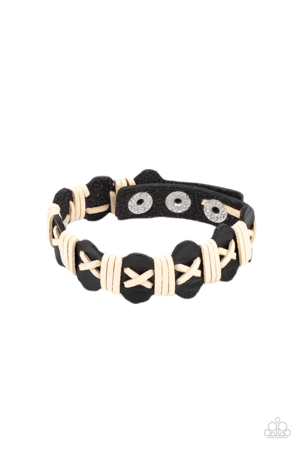 Paparazzi-Macho Maverick - Black Bracelet