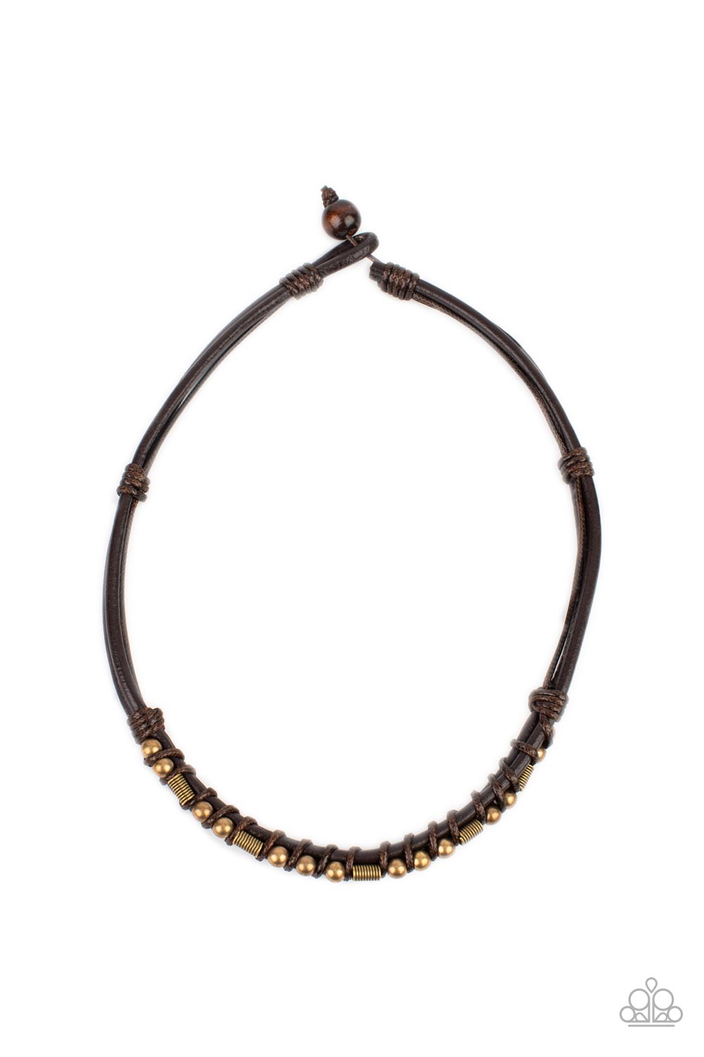 Paparazzi Westside Wrangler - Men Brass Necklace