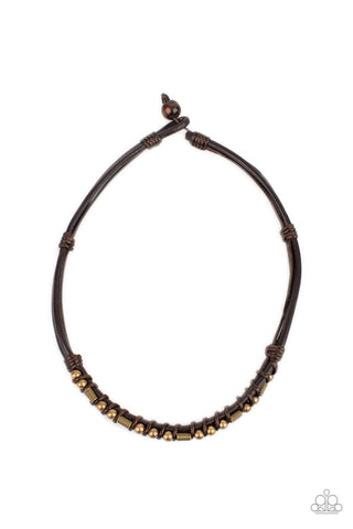 Paparazzi Westside Wrangler - Men Brass Necklace