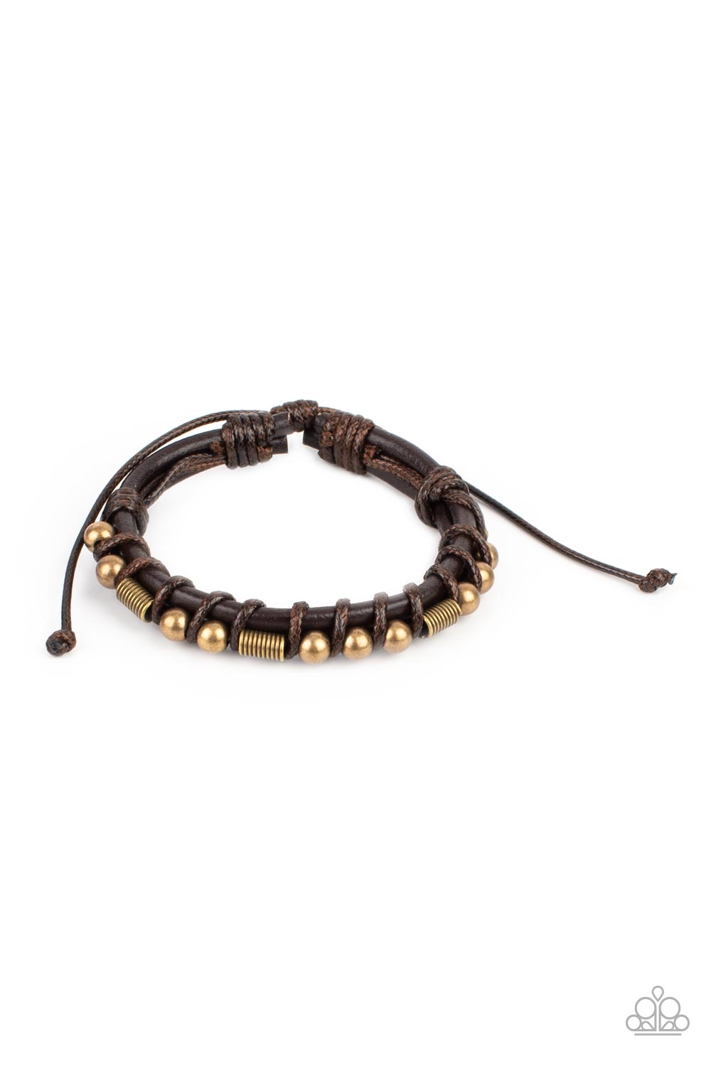 Paparazzi Bronco Brawler - Men Brass Bracelet