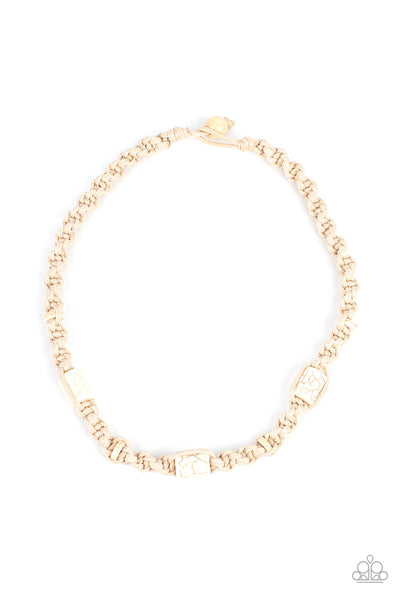 Paparazzi-Explorer Exclusive - White Necklace